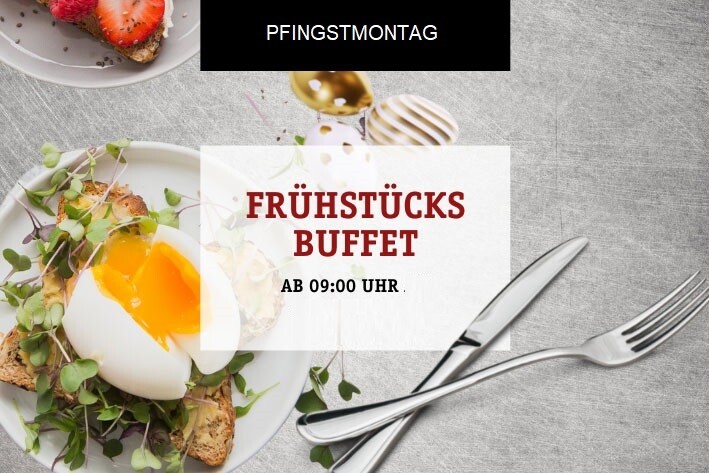 Frühstücks-Buffet am Pfingstmontag
